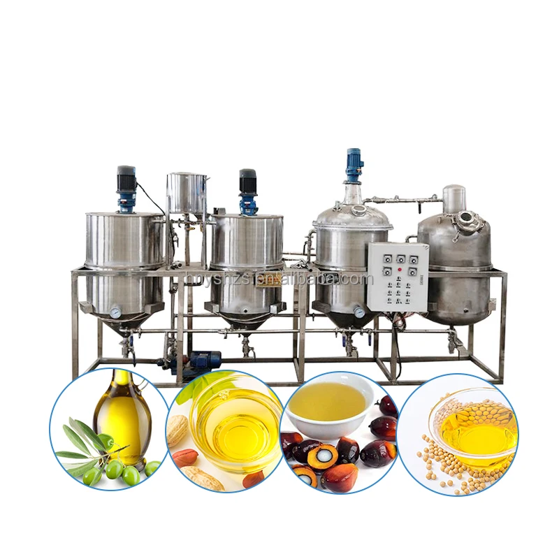 canola oil refining machine plant refined rice bran oil machine pyrolysis oil refining machine