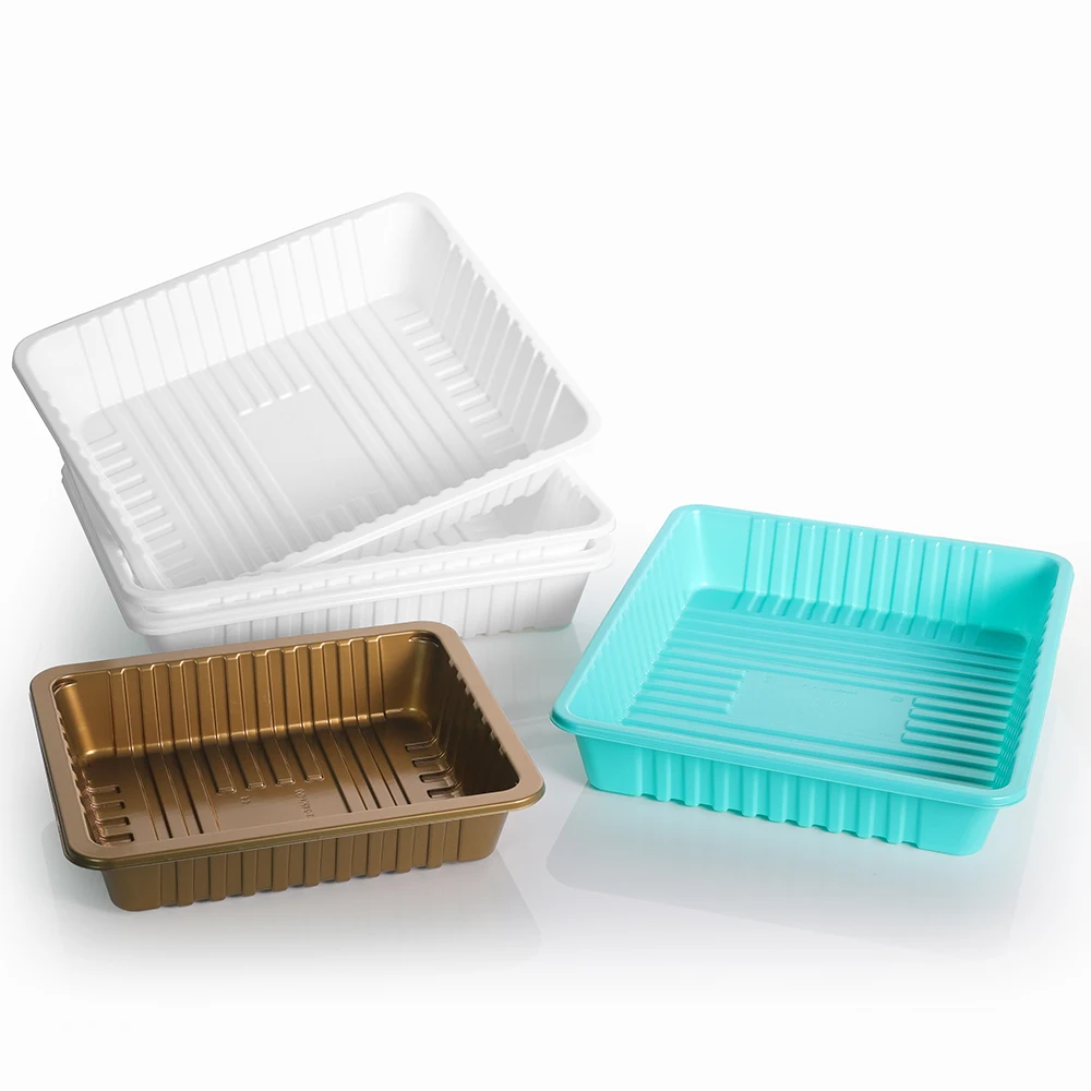 Disposable Food Tray PP Plastic  Packaging Fruit Vegetable Fish Meat Frozen Food Tray