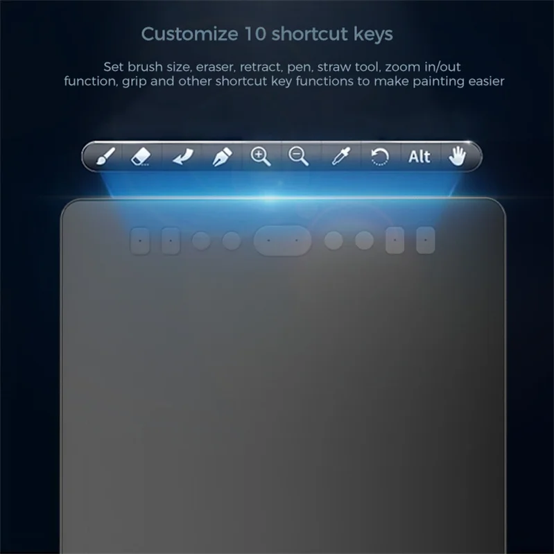 Professional 8192 Level Drawing Tablet Lcd Display Digital Graphic Pen Tablet Portable Digital Tablet With Battery-Free Stylus