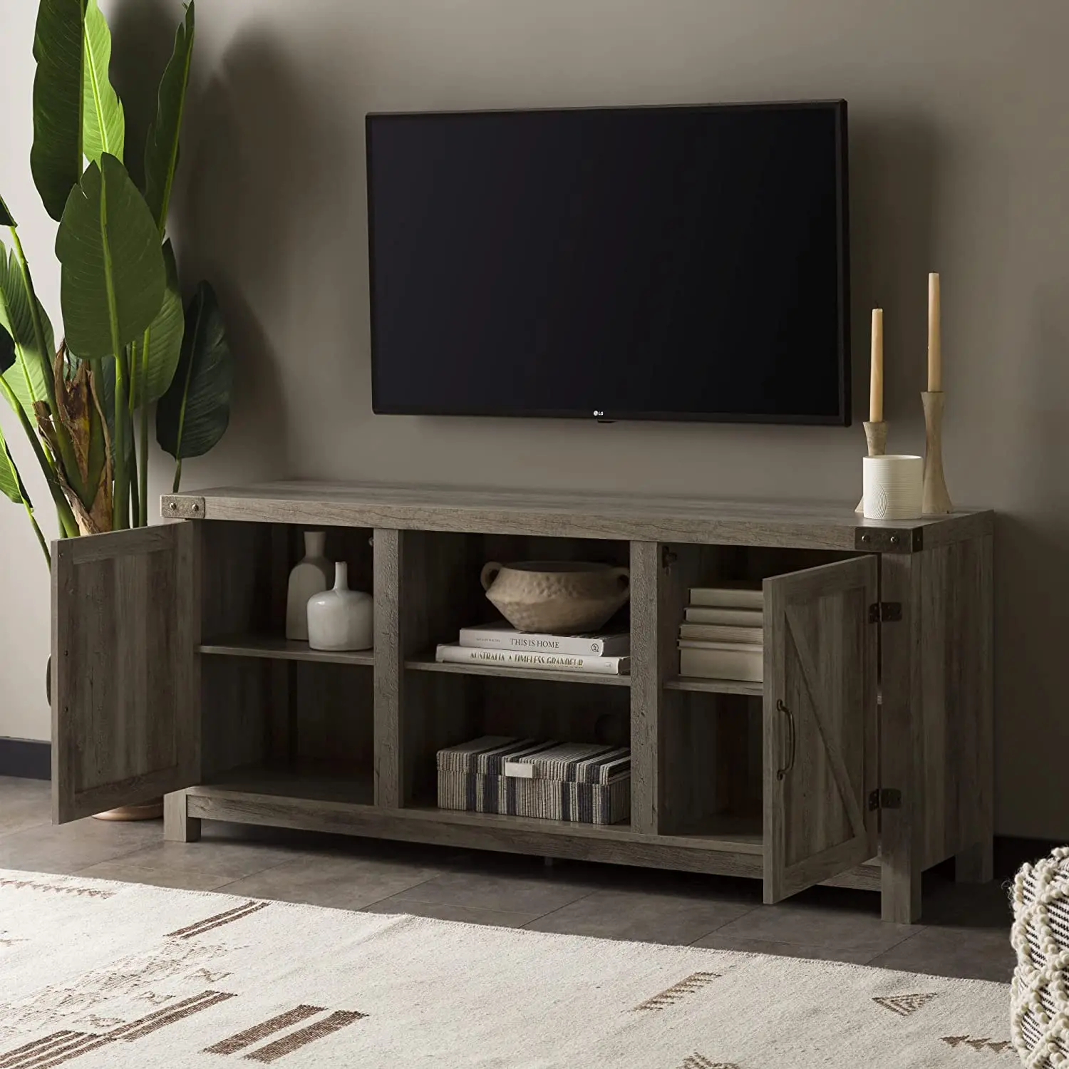 morden furniture living room smart design for Apartment tv rattan cabinet