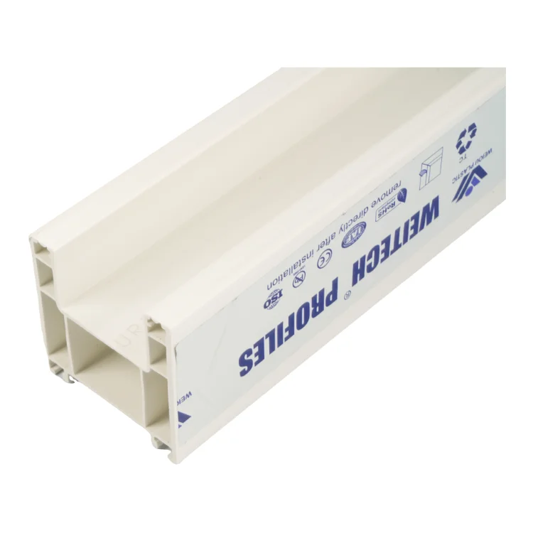 U shape PVC plastic profile High standard OEM PVC UPVC Profile for window and door frame