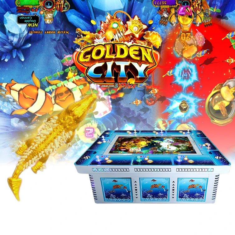 Hot selling Online Good Price Fish Game Golden City 8 Players Fishing Shooting Machine Play Indoor Board Game