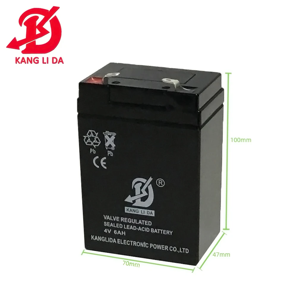 4v 6ah rechargeable vrla agm battery