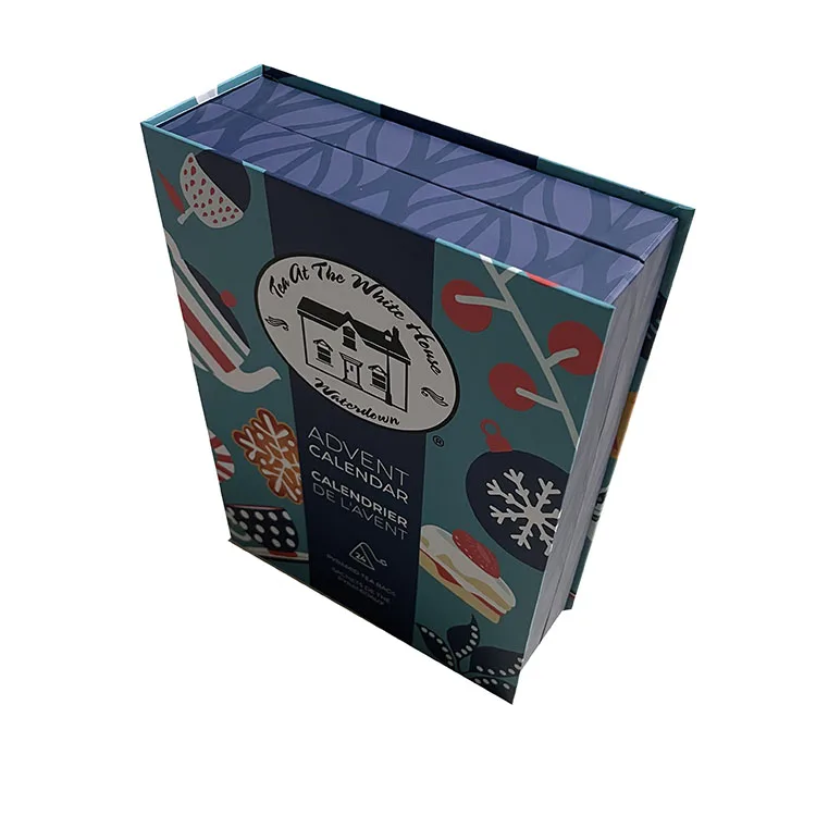 handmade cardboard empty advent calendar box