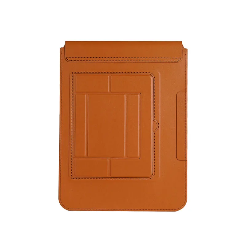 CUSTOM 3 in 1 Laptop Sleeve With Stand Waterproof PVC Case Laptop 13 inch Vegan Magnetic Sleeve for Macbook