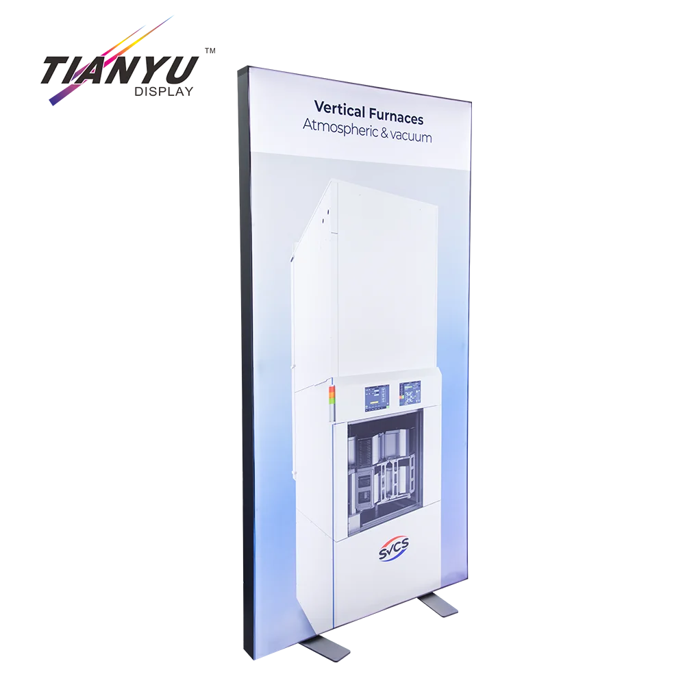 Tianyu Custom Double-sides Trade Show Booth Advertising Diaplsy Stand Led Light Box Frame Aluminum