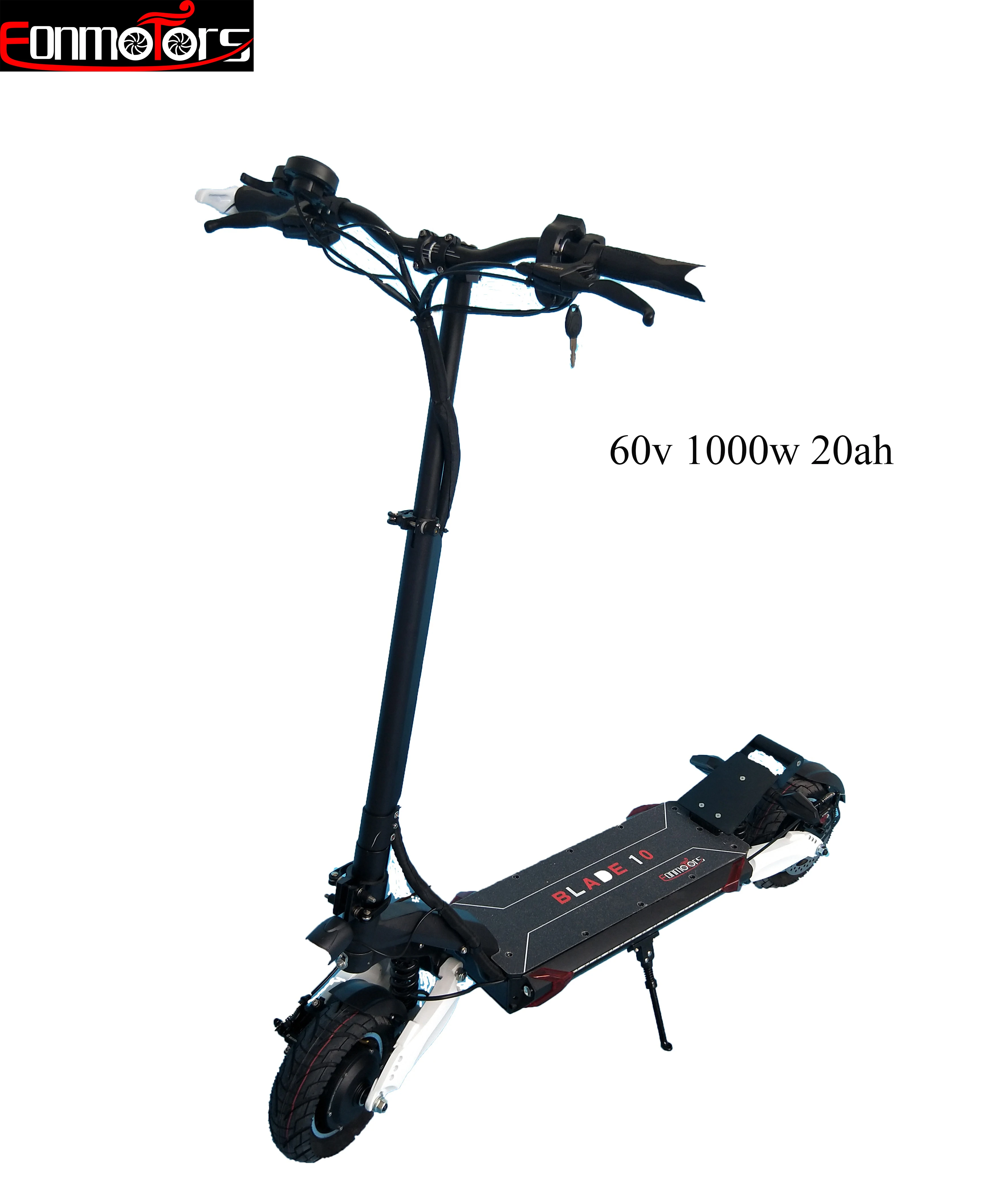 
10 inch hydraulic disc brake electric scooters Max speed 75km/h 60v 1200w 20ah 