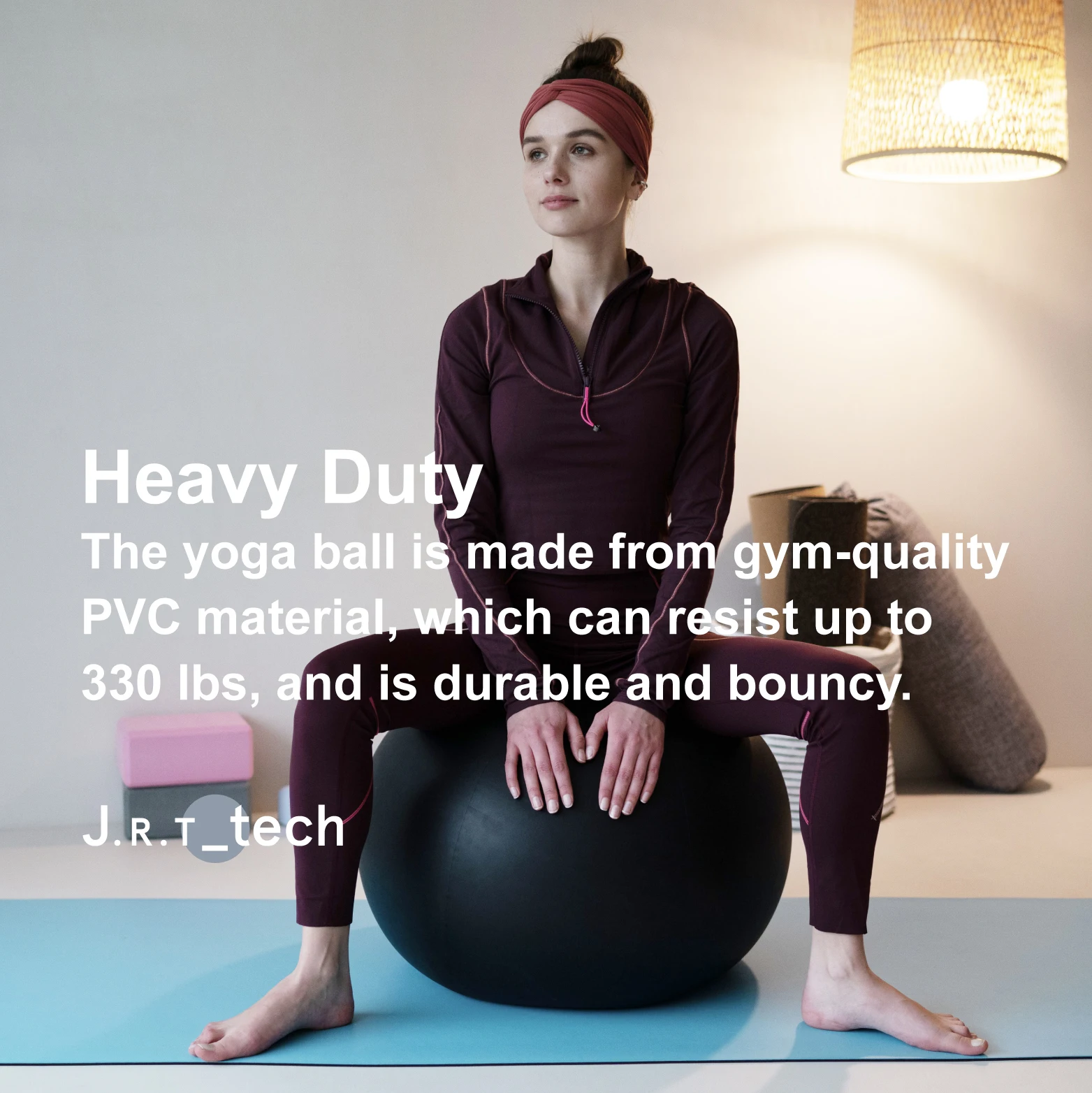 Custom Logo Sitting Chair Pilates Gym Accessories 55cm Exercise Yoga Ball for Pregnancy