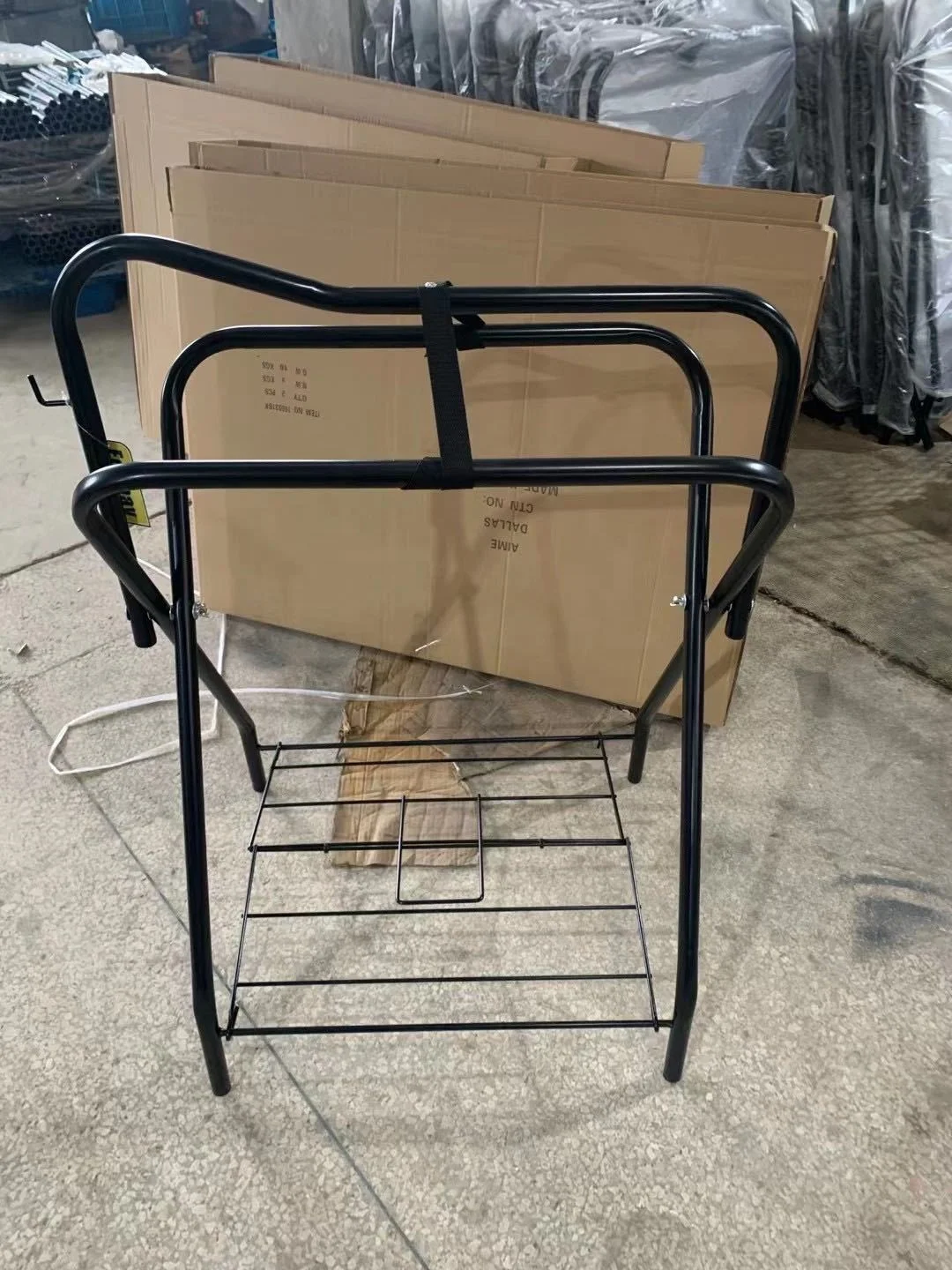 Horshi Portable Saddle Rack Freestanding Folding Horse Saddle Stand