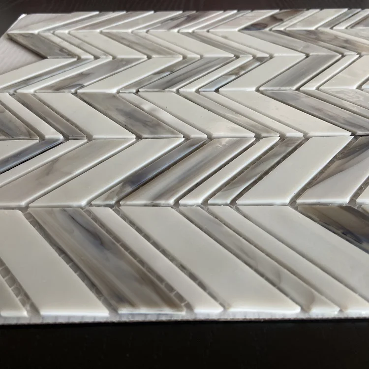 Wall arts Kitchen backsplash tile mosaic wall Board mixed-color mosaic tiles luxury bathroom tiles mixed glass mosaic