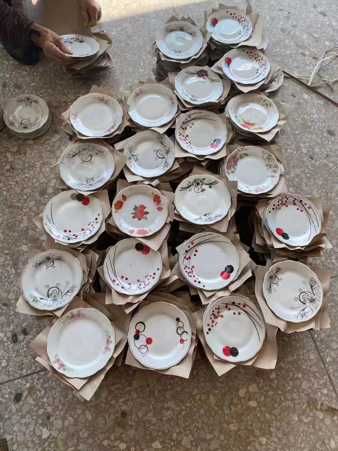 Hot Sell Cheap Restaurant Plate Ceramic Bulk Ceramic Plates Sell By Ton Ceramic Plate & ceramic dish dishes & plates