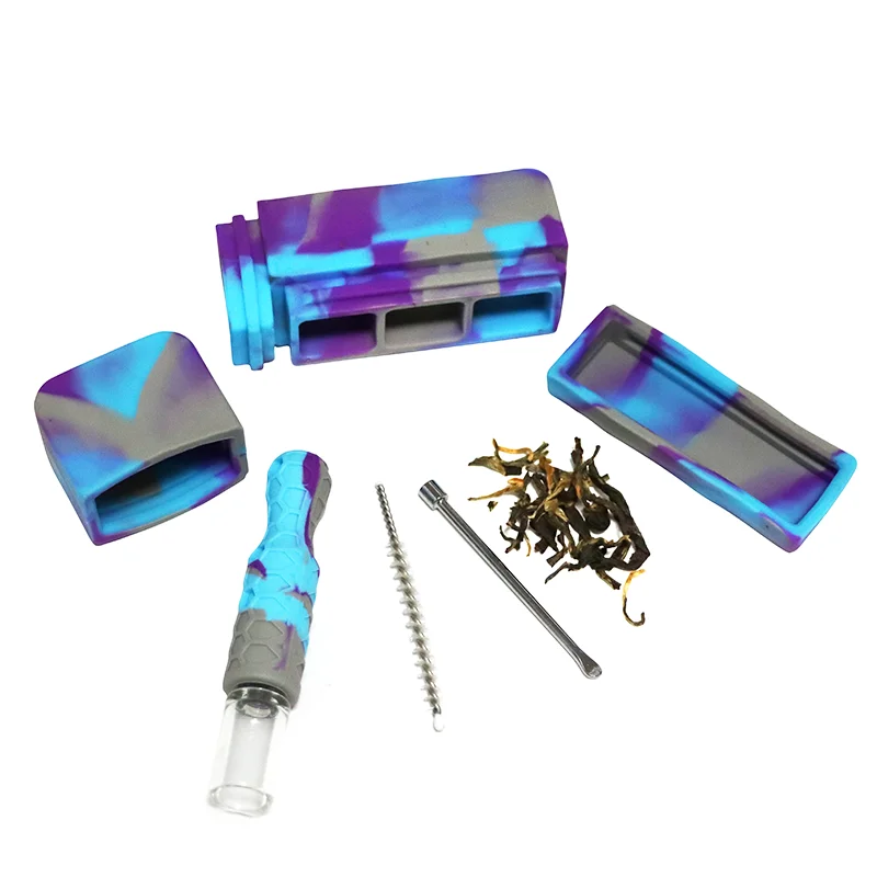 New Arrival Silicone jar accessories Glass Pipes Smoking Tobacco Hand Pipe Silicone Smoking pipes Dab Rig Smoking Shop