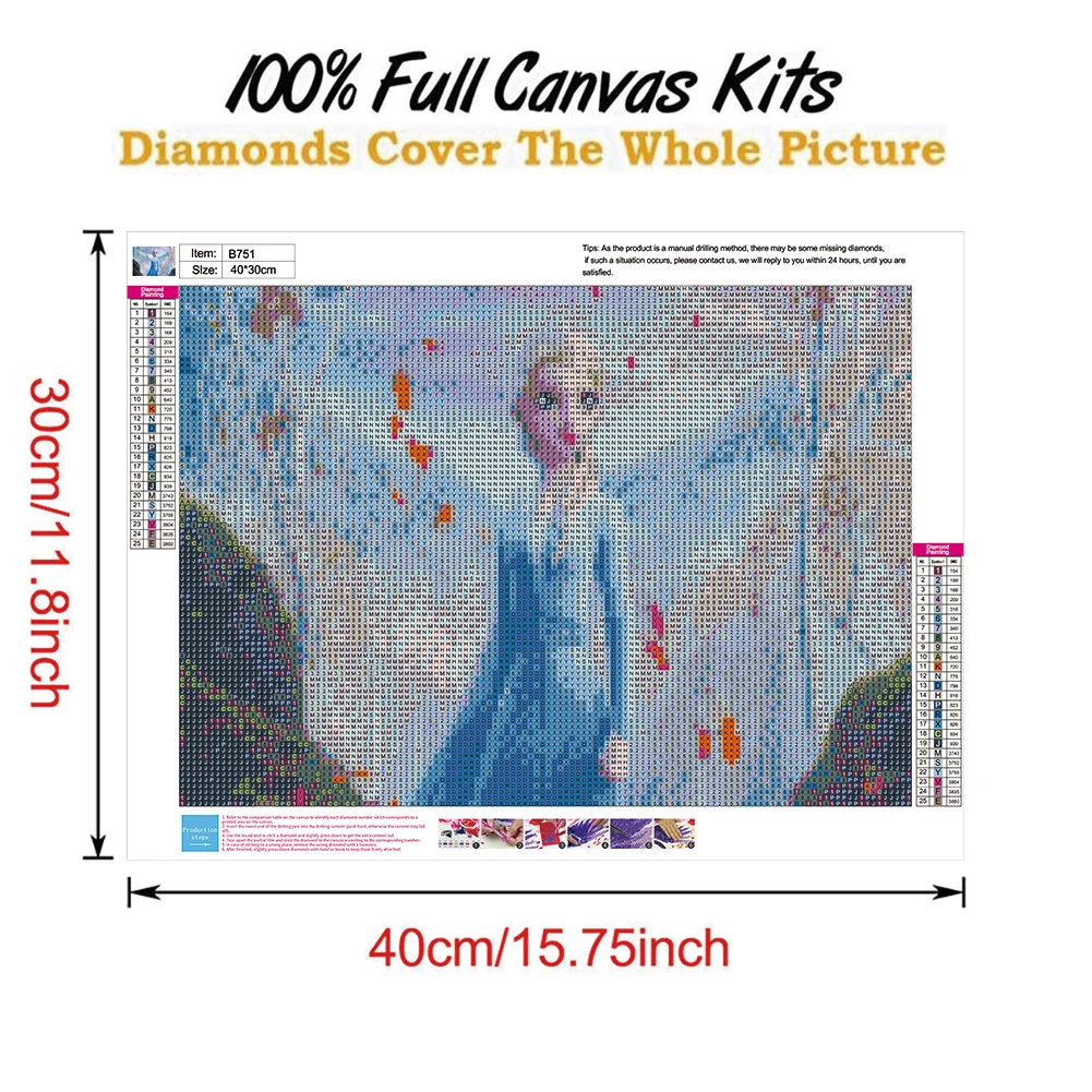 Full Round Drill Diy 5D Diamond Painting Stones By Number Canvas Wall Art Kits