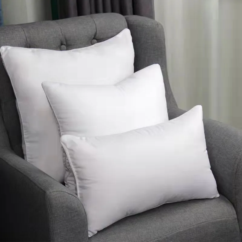 Hotel Cushion Cotton Filled Pillow Inner Bed Cushion Insert In Wholesale