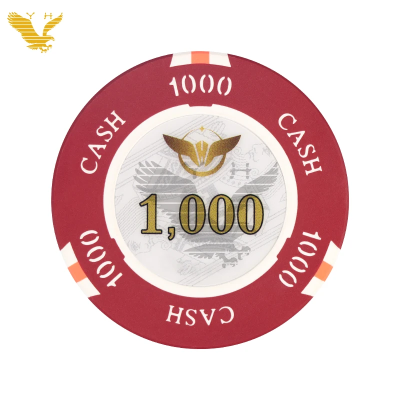 YH Casino Product Manufacturers Nylon China Numbered Poker Chips Game