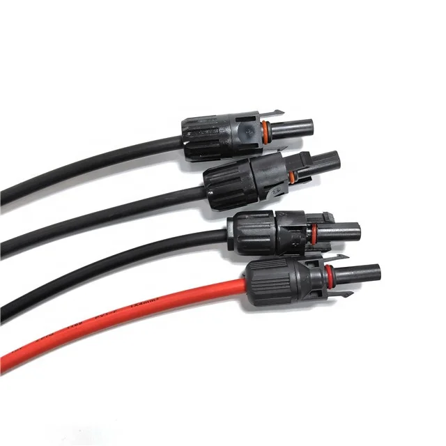 SeanRo copper solar panel cable solar pv connector cable solar panel extension cables
