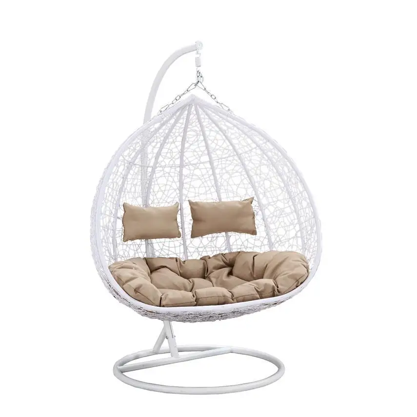 Outdoor Garden Balcony Pod Patio Hammock Hanging Pod Rattan Swing Egg Chair With Stand