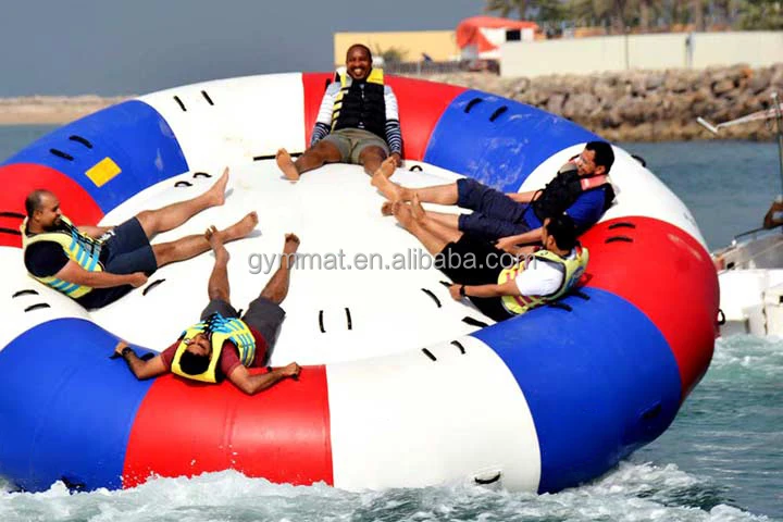 Crazy  Inflatable Water Toys Saturn Rocker Disco Boat for Flying Water Sport