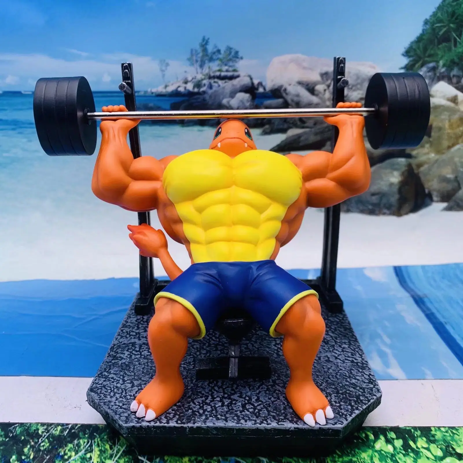 Popular Japanese Cartoon Anime Action Figure PVC Model Toys Muscle Pika-chu Poke-mon Figure