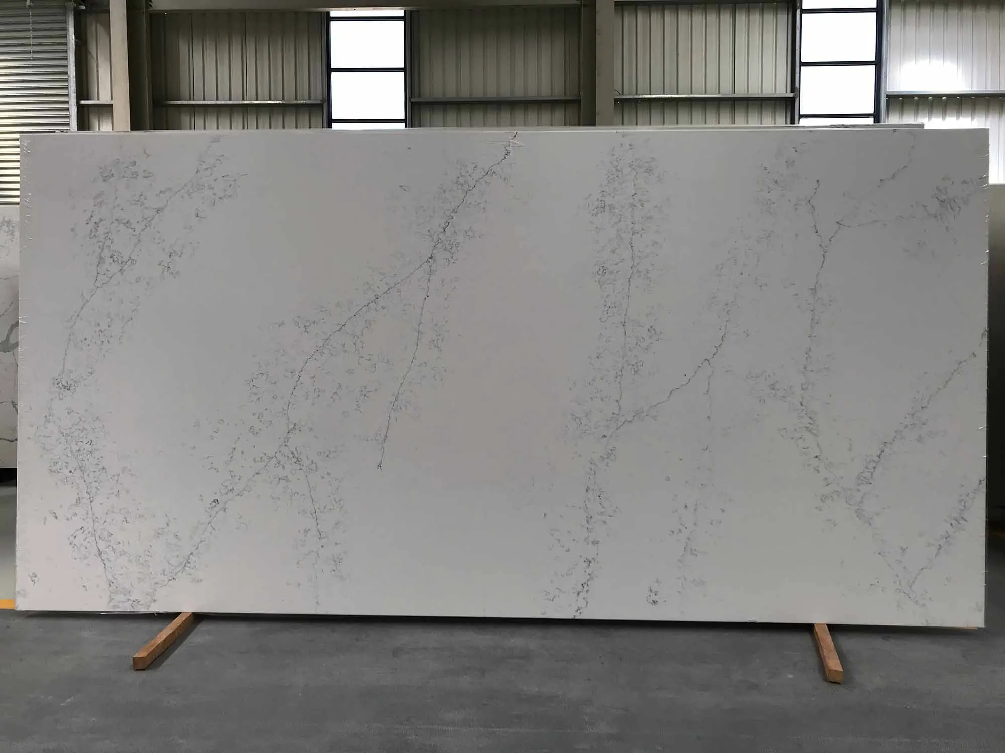 AST OEM/ODM Premium Quality 6009 Empira White resistant Stone Concrete high hardness polished kitchen Quartz Countertops
