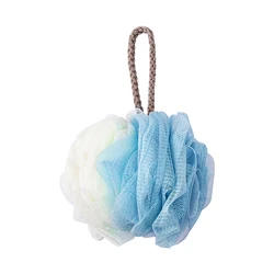 Ready To Ship 50g Dual Color Soft Exfoliating Loofahs Puffs Shower Mesh Cleaning Bath Balls Scrubs Sponges