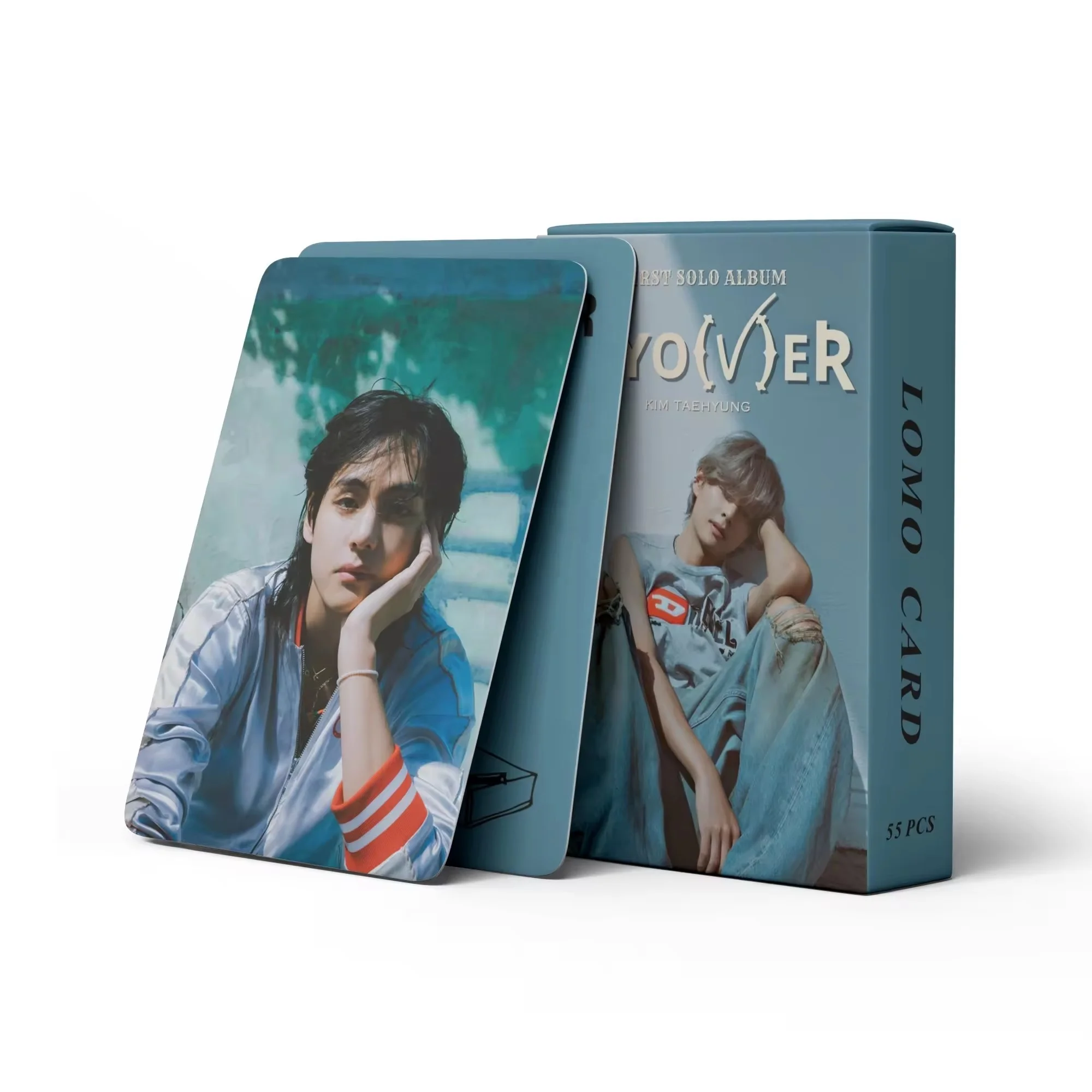 YUWEI Factory Price KPOP 55pcs/box Bangtan Boys V SOLO Layover Photocard KIM Taehyung Lomo Card Idol Photo Card