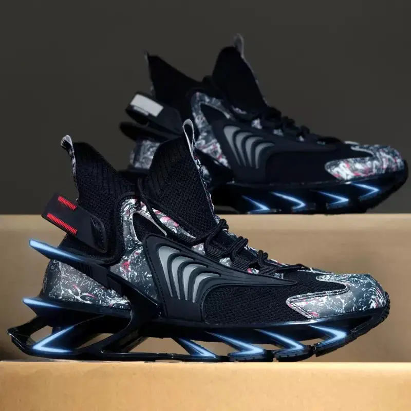 Lace-Up Breathable Sports Fitness Youth Travel Gym Men Casual Shoes Zapato Deportivo Sneakers For Men