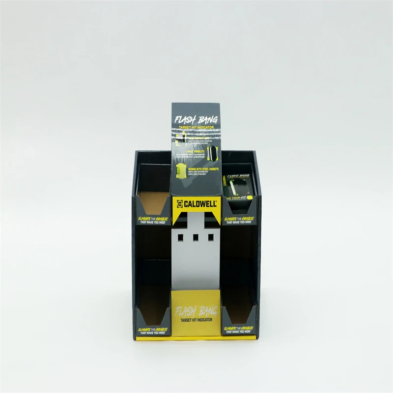Eco Cardboard Display Stand Shooting Game Hall Equipment Display Box Custom Storage Rack