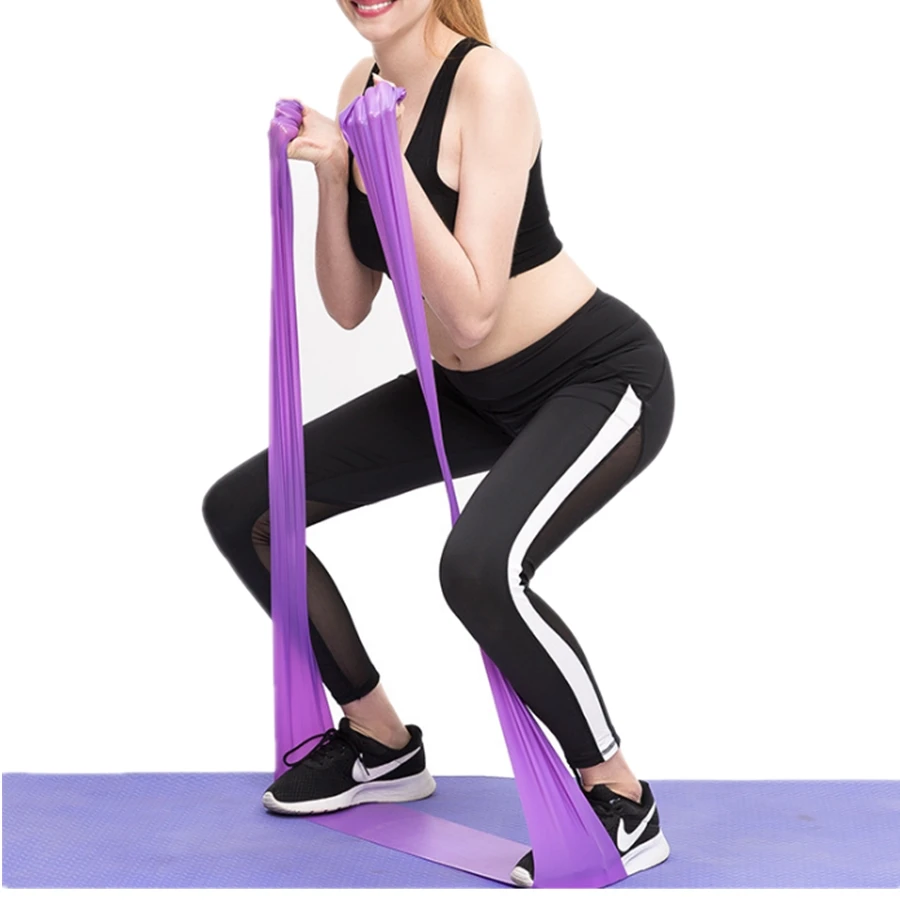 Wholesale Home Fitness Eco Friendly Non Latex Free Resistance Bands TPE Elastic Thera Band