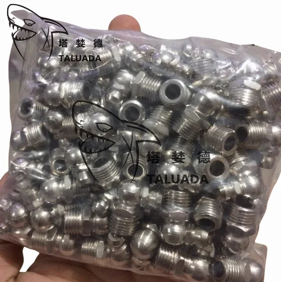 TALUADA Lubrication Fuel Injector PC130-7 LW100-1H 10mm 13mm 14mm 100pcs/box 07020-0000 07000-00000 Hydraulic Grease Fitting