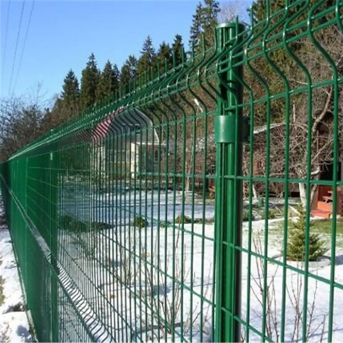 Metal industrial safety fence panels for barrier fence