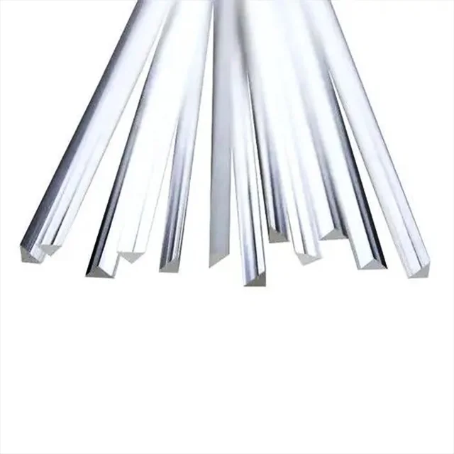 SGS GRS Brand New Transparent Colored Acrylic Rod Led Lighting Triangle Acrylic Rods