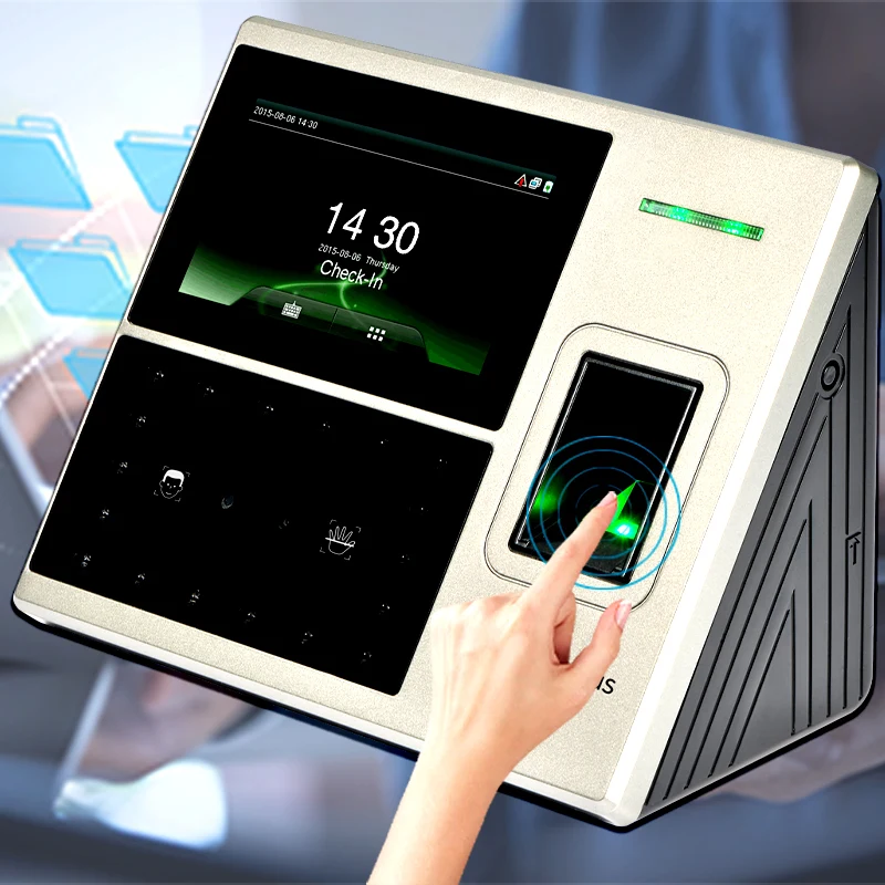 Zkteco Fingerprint Facial Attendance Machine Company Employee Facial Recognition Work Face Brushing Clock in Machine