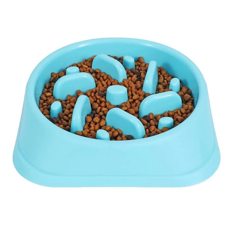 Colors Slow Feeder Cat Bowls Ceramic  Pet Dog Feeding Bowls Fun Feed Interactive Bloat Stop Puzzle Cat Bowl Healthy Eating Diet