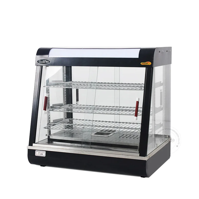 Thermal insulation cabinet commercial electric Guangzhou factory direct fried chicken burger insulation display cabinet