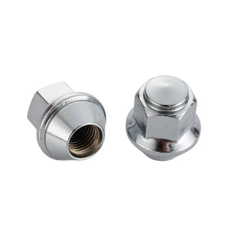 Wholesale ACPA1012DXA M12*1.5 alloy steel chrome plated silver passenger car wheel nut for Ford