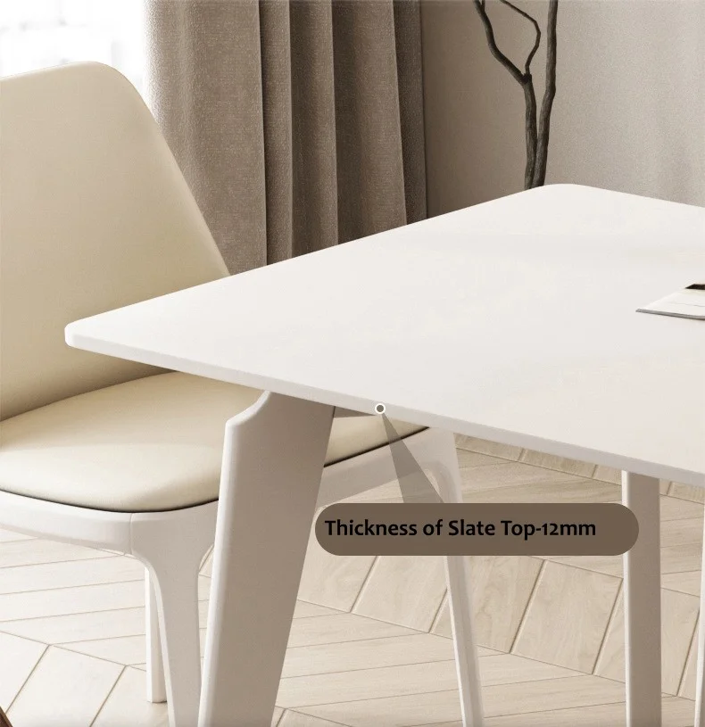 ATUNUS Factory straight nice price top quality elegant design minimalism cream color milano style dinning table coffee table