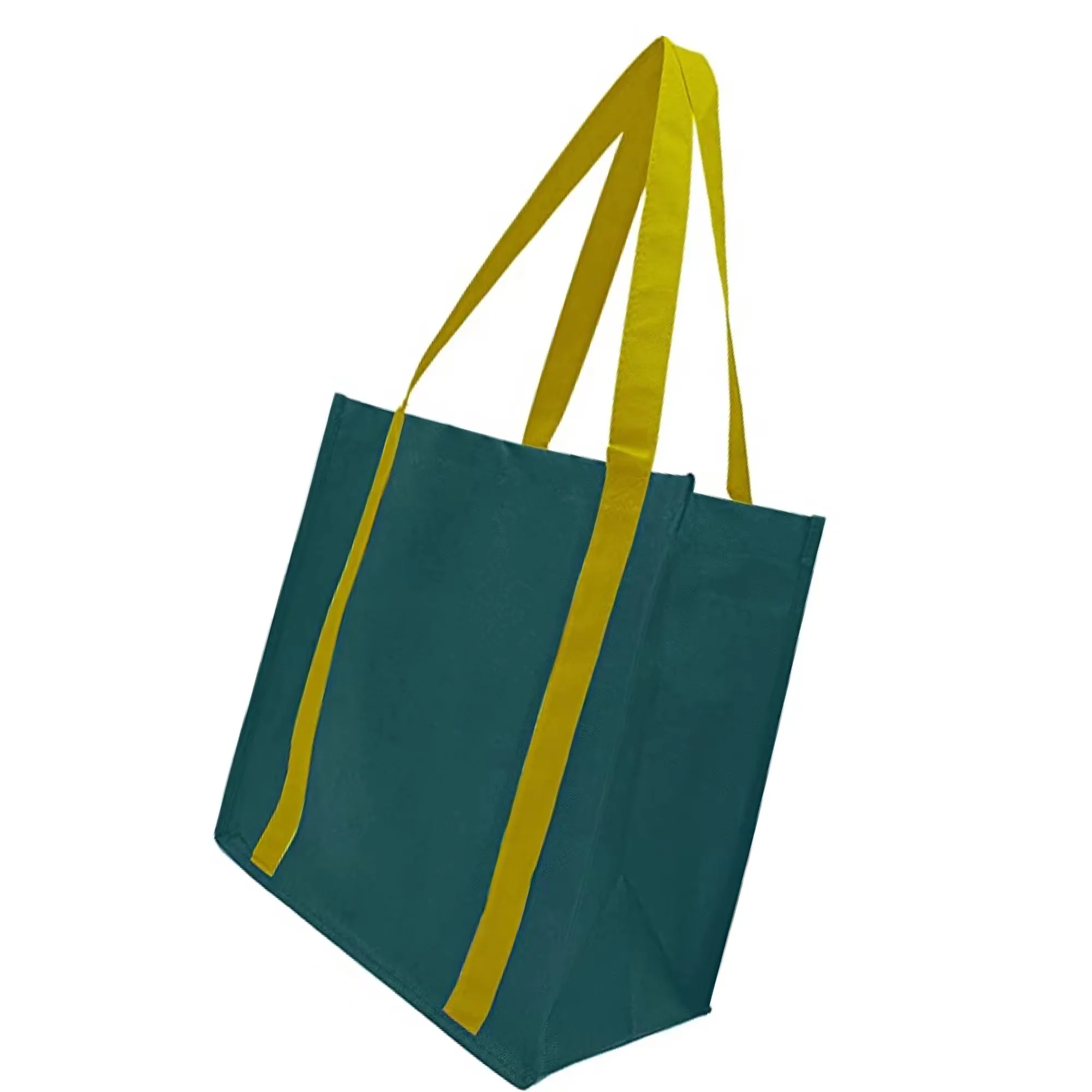 Customised Type PP Carry Bottom Gusseted Wenzhou Vest Polypropylene Lamination 80 Gsm Tote D Cut Non-Woven Nonwoven Shopping Bag
