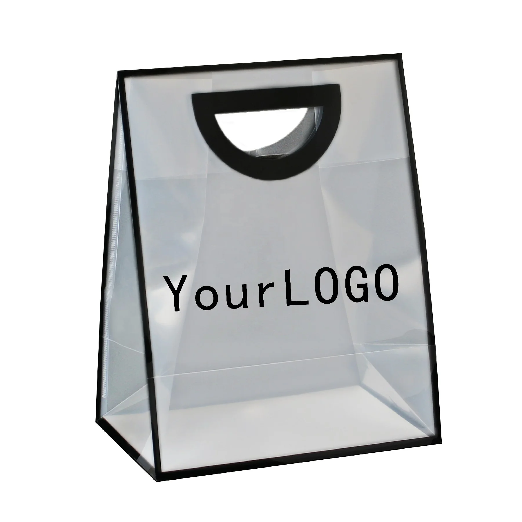 custom made shopping transparent mini handbag