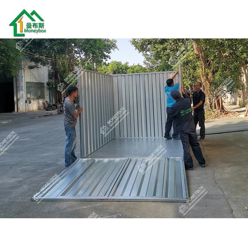 2023 trending product european prefab modular metal steel storage 2x2m folding portable warehouse