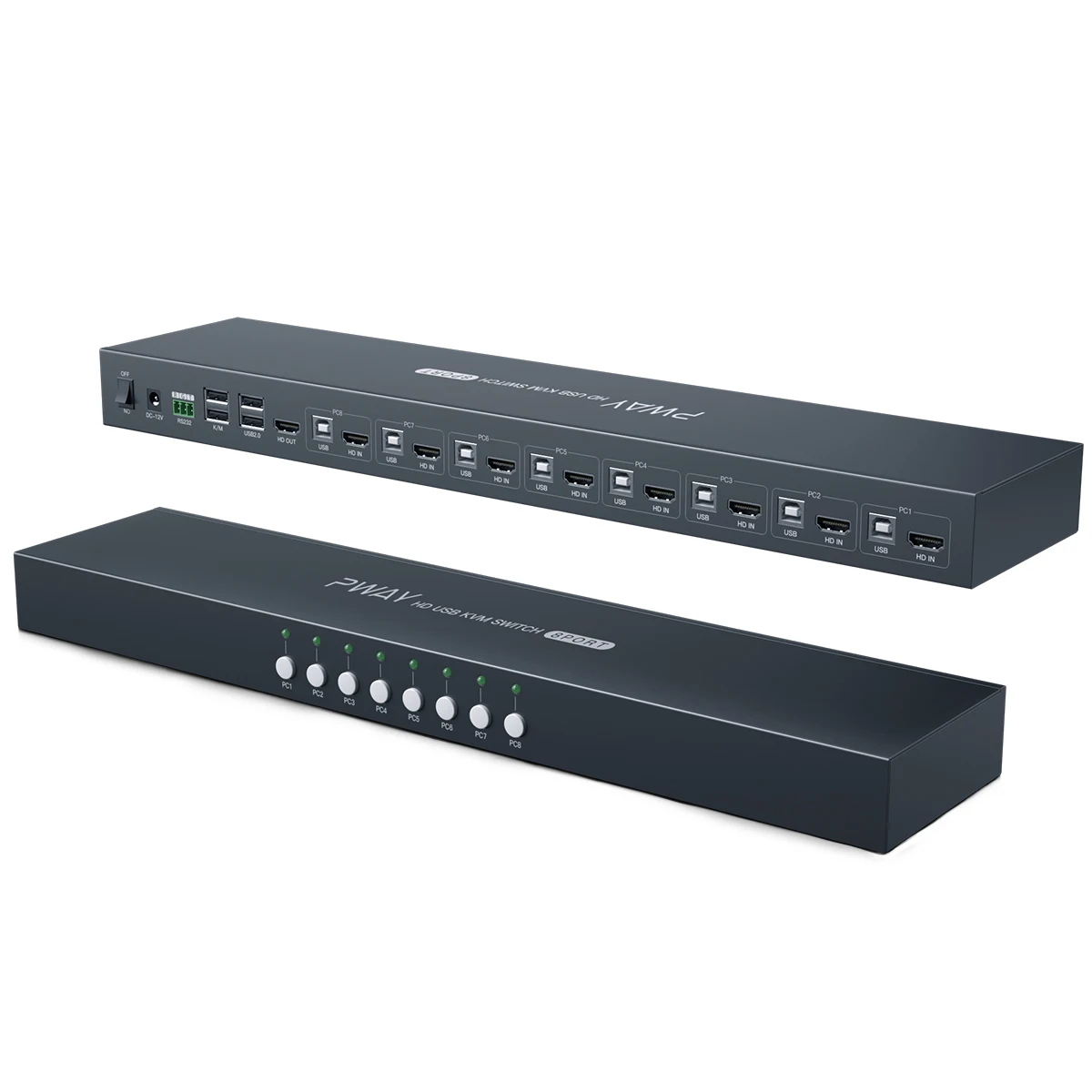 8 Ports KVM Switch 4K*2K@30Hz 8 ports with USB2.0 and EDID