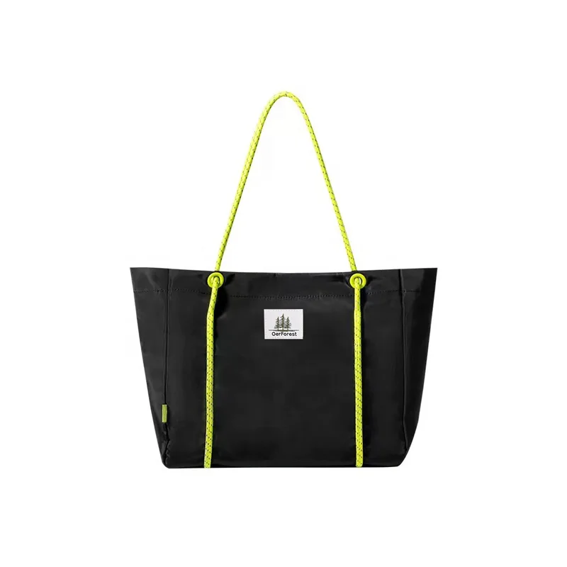 Summer ladies bags in china shoulder bag eco friendly canvas tote shopping bag with rope handles for vacation