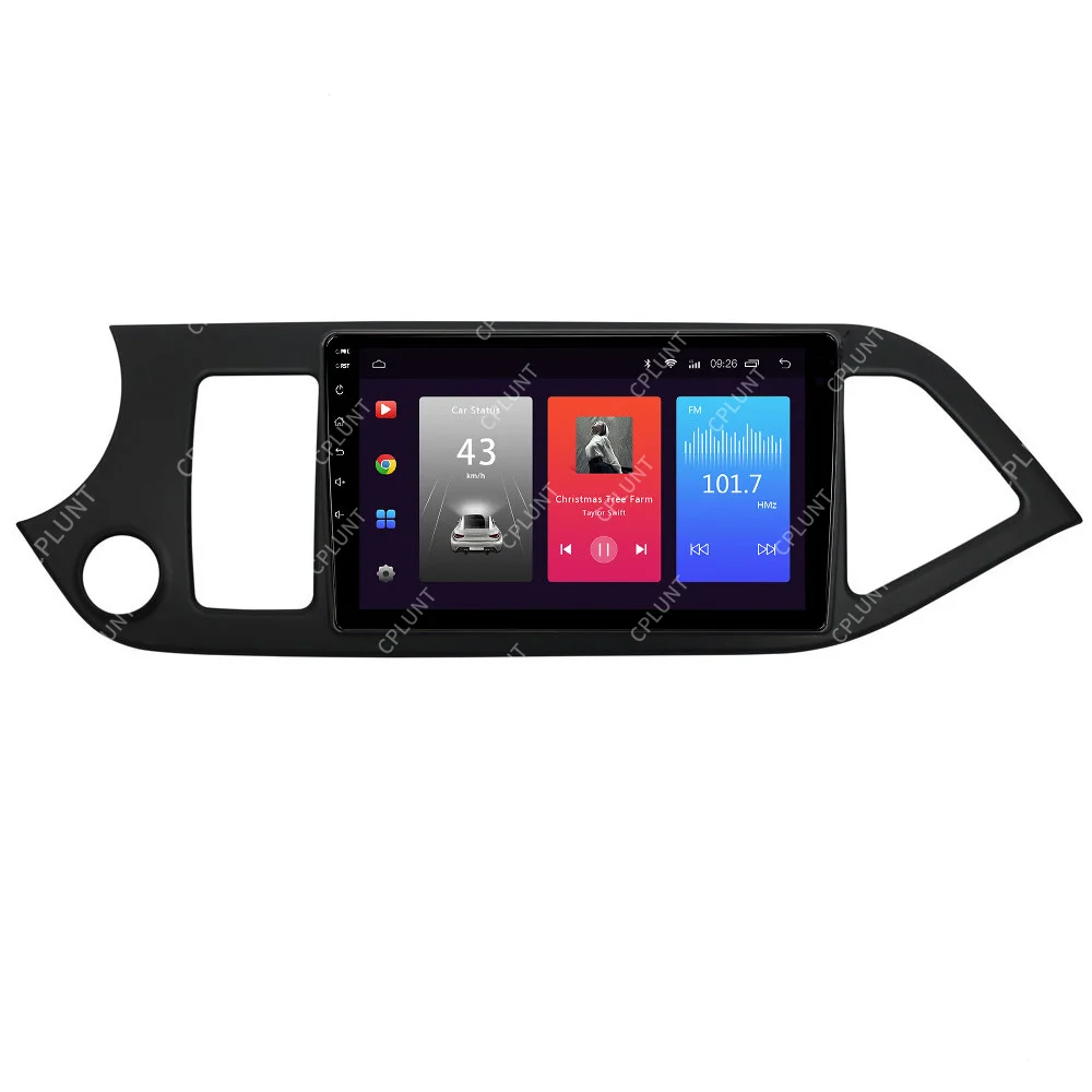 Автомобильный DVD-плеер Рамка для KIA PICANTO RIO утренний 2011-2015 LHD 9 дюймов сенсорный экран Android радио Farme стерео