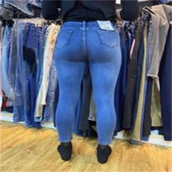 free shipping fashion mix second hand Jeans stocklots China factory wholesale lady jean women denim jeans