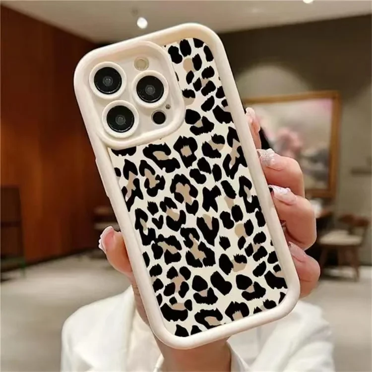 Leopard Print Design Phone Case Soft TPU All Round Protection Cover For vivo iQOO Z9s/Z9s Pro/Z8/Z8x/Z7/Z6