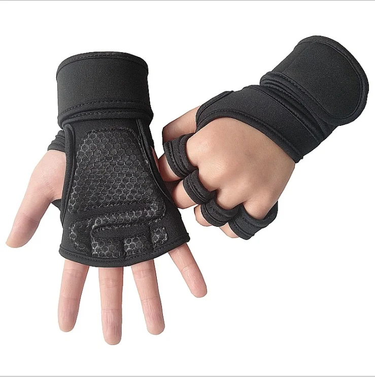 High Quality CUSTOM fitness workout  Full Palm Protection Weight Lifting Gloves