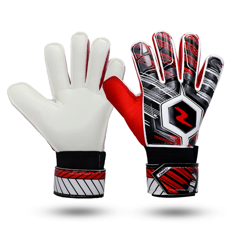 Good quality custom logo football soccer ball goalkeeper gloves for adults