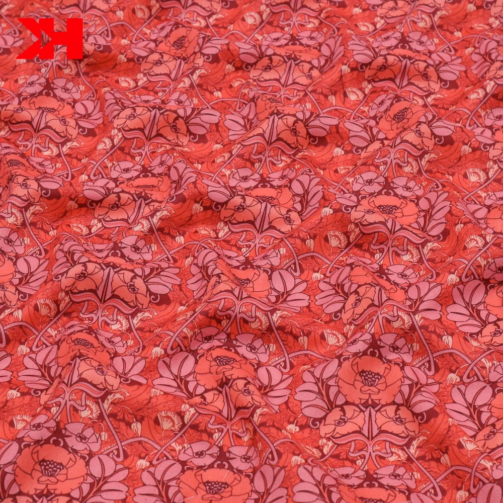 luxury 100% cotton tana liberty London lawn custom printed fabric for clothing