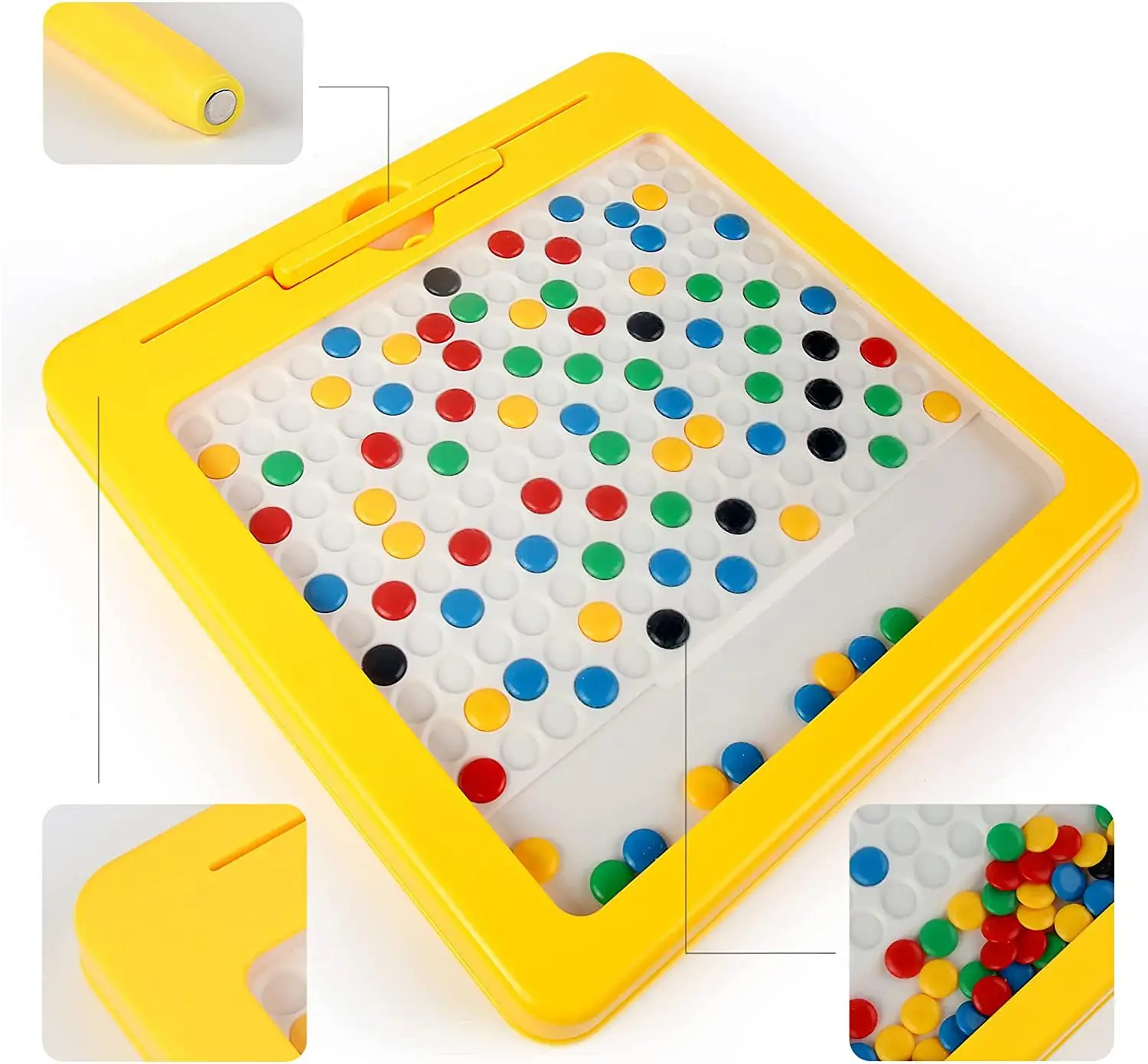 Children Big Magpad Cognitive Educational Toys Table Dots Doodle Board Magpad Magnetic Drawing Toy