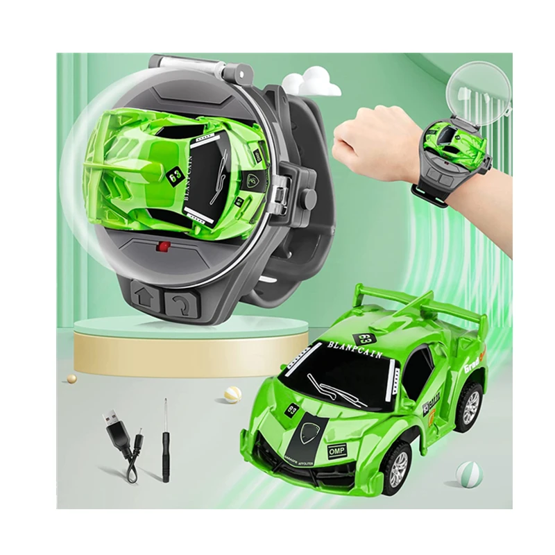 New Mini Remote Control Car Watch Toys,2.4 GHz RC Watch Racing Car  TikTok Watch Car